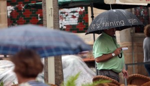 Fuertes lluvias en Jerez