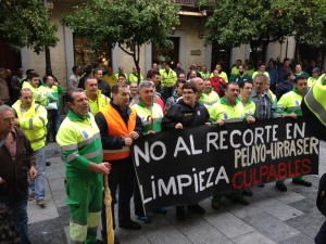 Protesta de la plantilla de Urbaser
