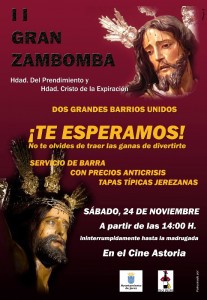 RJ - Cartel Zambomba Cristo Expiración y Prendimiento