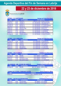 Fin de semana deportivo 12-22-18