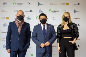 ASECAN_Chema del Barco; Fco Reyes, presidente diputación Jaén; Natalia de Molina