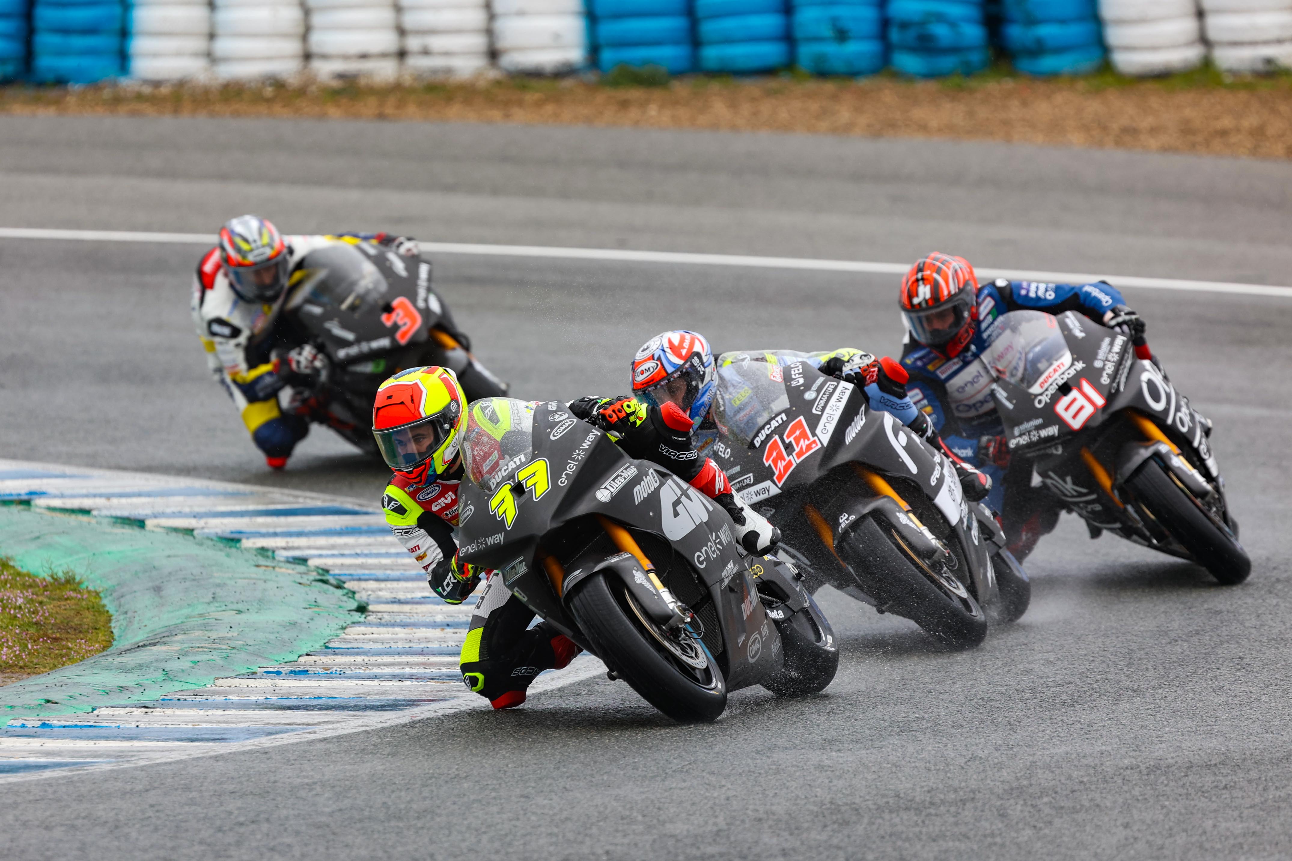 Primer día de test oficial MotoE con tiempo inestable y el italiano Salvadorim marcando el mejor crono