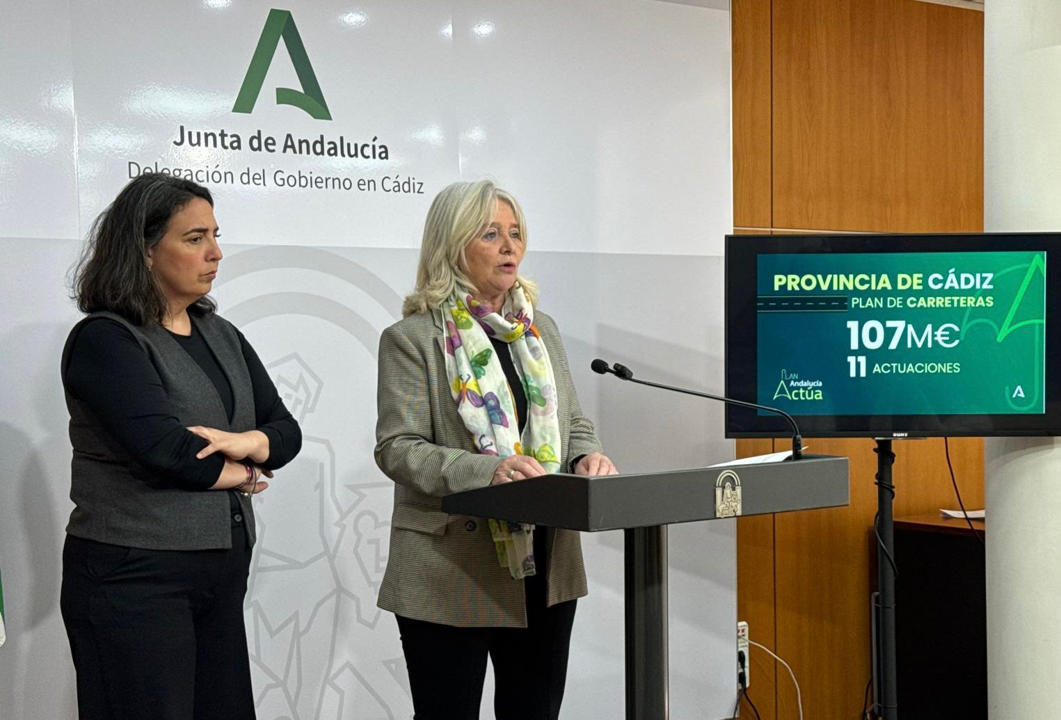 La Junta destina 107M€ en Cádiz a obras en carreteras afectadas por las borrascas